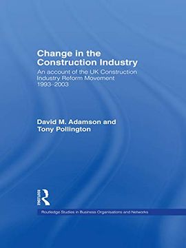 portada Change in the Construction Industry (Routledge Studies in Business Organizations and Networks) (en Inglés)