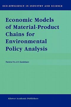 portada economic models of material-product chains for environmental policy analysis (in English)