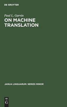portada On Machine Translation: Selected Papers 
