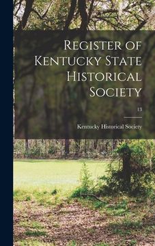 portada Register of Kentucky State Historical Society; 13