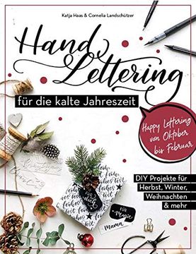 portada Handlettering für die Kalte Jahreszeit: Diy-Projekte für Herbst, Winter, Weihnachte & Mehr (Monbijou) (en Alemán)