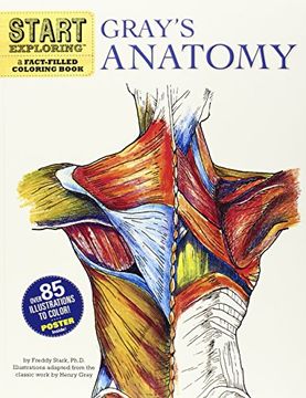 portada Start Exploring: Gray'S Anatomy: A Fact-Filled Coloring Book 