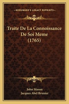 portada Traite De La Connoissance De Soi Meme (1765) (in French)