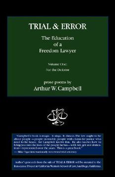 portada trial & error: the education of a freedom lawyer (en Inglés)