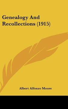 portada genealogy and recollections (1915) (en Inglés)