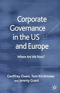 portada Corporate Governance in the Us and Europe: Where Are We Now?