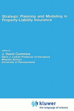 portada strategic planning and modeling in property-liability insurance