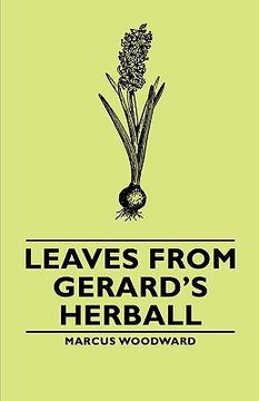 portada leaves from gerard's herball (en Inglés)