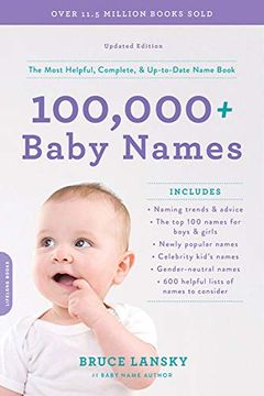 portada 100,000+ Baby Names: The Most Helpful, Complete, & Up-To-Date Name Book (in English)