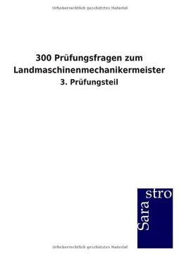 portada 300 Prüfungsfragen zum Landmaschinenmechanikermeister