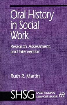 portada oral history in social work: research, assessment, and intervention (en Inglés)
