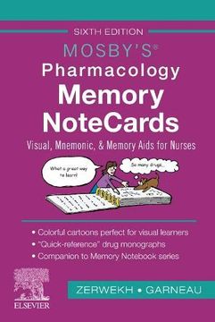 portada Mosby'S Pharmacology Memory Notecards: Visual, Mnemonic, and Memory Aids for Nurses, 6e (en Inglés)