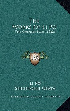 portada the works of li po: the chinese poet (1922) (en Inglés)
