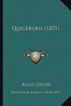 portada quickborn (1871) (en Inglés)