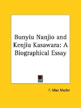 portada bunyiu nanjio and kenjiu kasawara: a biographical essay (en Inglés)