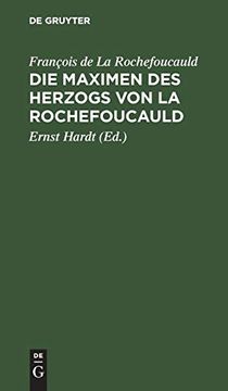 portada Die Maximen des Herzogs von la Rochefoucauld (in German)