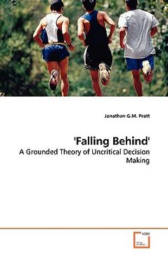 portada falling behind' (en Inglés)