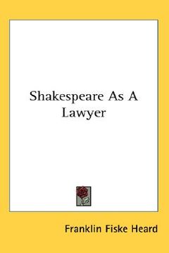 portada shakespeare as a lawyer (en Inglés)