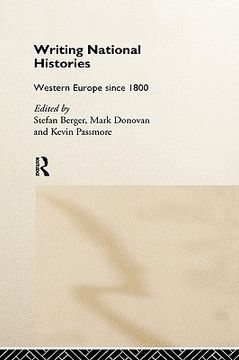 portada writing national histories: western europe since 1800 (en Inglés)