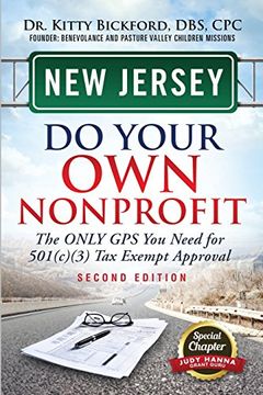 portada New Jersey Do Your Own Nonprofit: The Only GPS You Need For 501c3 Tax Exempt Approval