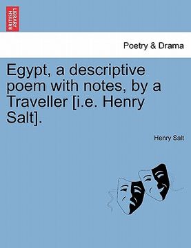 portada egypt, a descriptive poem with notes, by a traveller [i.e. henry salt]. (en Inglés)