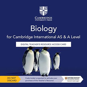 portada Cambridge International as & a Level Biology. Cambridge Elevate Teacher'S Resource Access Card. Con Espansione Online (en Inglés)