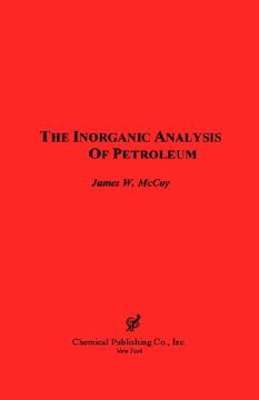 portada the inorganic analysis of petroleum (en Inglés)