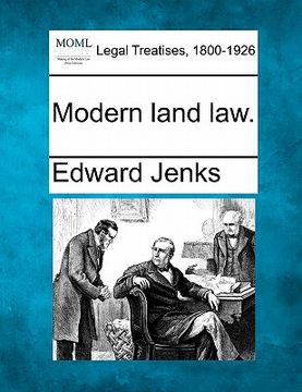 portada modern land law. (en Inglés)