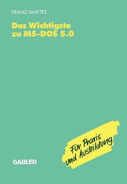 portada Das Wichtigste Zu Ms-DOS 5.0 (en Alemán)