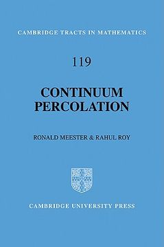 portada Continuum Percolation (Cambridge Tracts in Mathematics) (en Inglés)