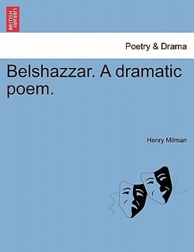 portada belshazzar. a dramatic poem. (en Inglés)