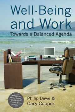 portada Well-Being and Work: Towards a Balanced Agenda (en Inglés)