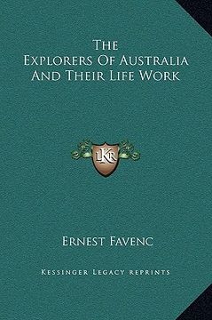 portada the explorers of australia and their life work (en Inglés)