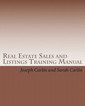 portada real estate sales and listings training manual (en Inglés)