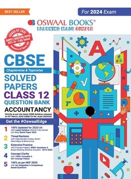 portada Oswaal CBSE Class 12 Accountancy Question Bank 2023-24 Book