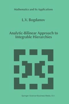 portada Analytic-Bilinear Approach to Integrable Hierarchies