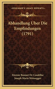 portada Abhandlung Uber Die Empfindungen (1791) (en Alemán)