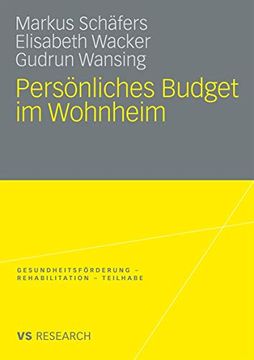 portada Persönliches Budget im Wohnheim (in German)