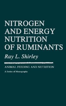 portada Nitrogen and Energy Nutrition of Ruminants (en Inglés)