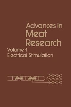 portada Advances in Meat Research: Volume 1 Electrical Stimulation (en Inglés)