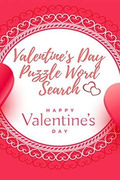 portada Valentine's day Puzzle Word Search Happy Valentine's day (en Inglés)