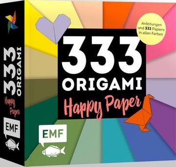 portada 333 Origami Happy Paper: Anleitungen und 333 Papiere in Allen Farben (in German)
