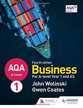 portada Aqa A-Level Business Year 1 and as Fourth Edition (Wolinski and Coates) (en Inglés)