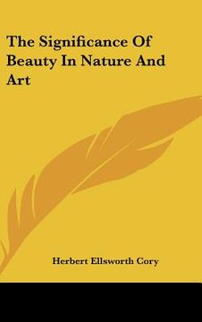 portada the significance of beauty in nature and art (in English)