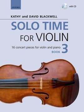 portada Solo Time for Violin Book 3 + cd: 16 Concert Pieces for Violin and Piano (Fiddle Time) (en Inglés)