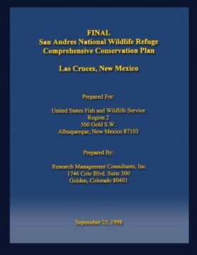 portada San Andres National Wildlife Refuge Comprehensive Conservation Plan (en Inglés)