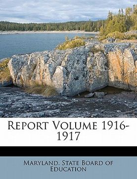 portada report volume 1916-1917 (in English)