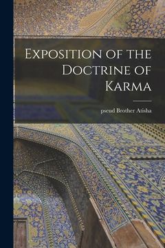 portada Exposition of the Doctrine of Karma (en Inglés)