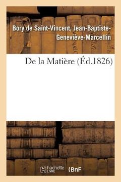 portada de la Matière (en Francés)