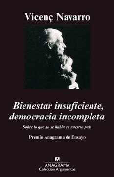 portada Bienestar Insuficiente, Democracia Incompleta: Sobre lo que no se Habla en Nuestro País (in Spanish)